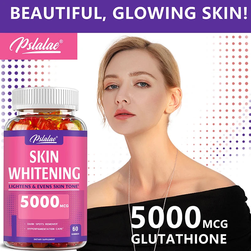 Skin Whitening - Even Out Skin Tone and Enhance Natural Glow, Premium Formula - 60 Gummies