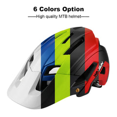 Men women adults off road cycling helmet with visor enduro bicylce helmets