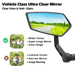 EasyDo Bicycle Mirror Bicycle Bar End Mirror Adjustable Bike Handlebar Mirror