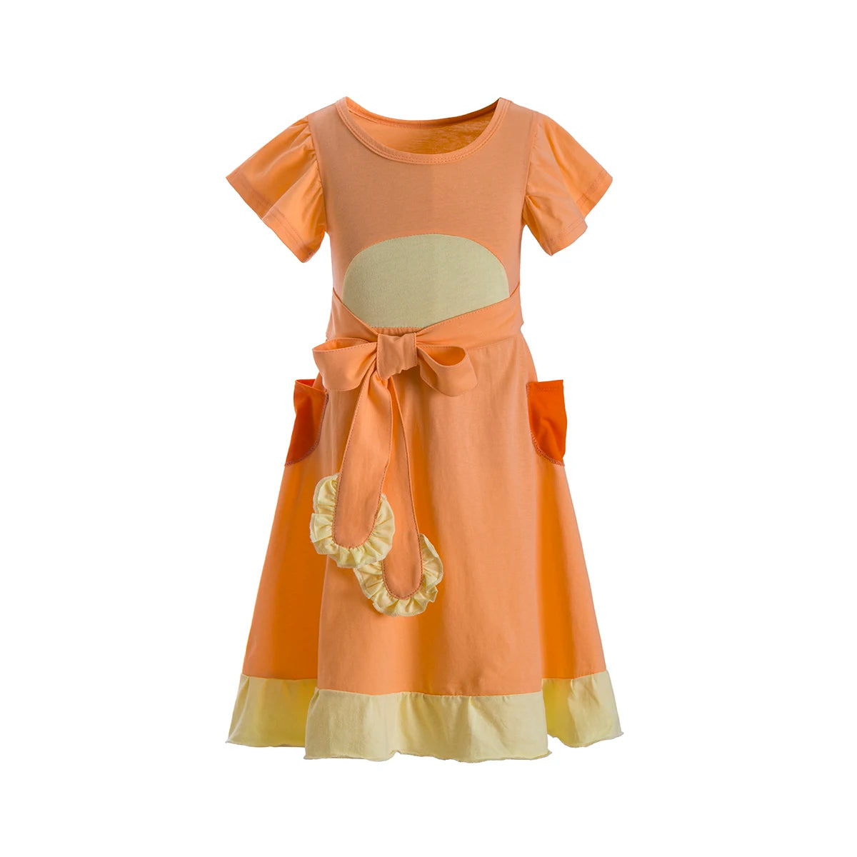 Blue Dog Kids costume Orange/Blue Heeler dresses dog family orange dog dress