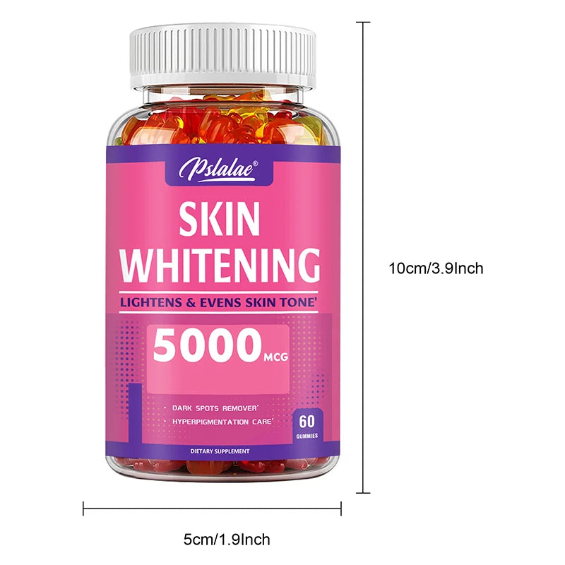 Skin Whitening - Even Out Skin Tone and Enhance Natural Glow, Premium Formula - 60 Gummies