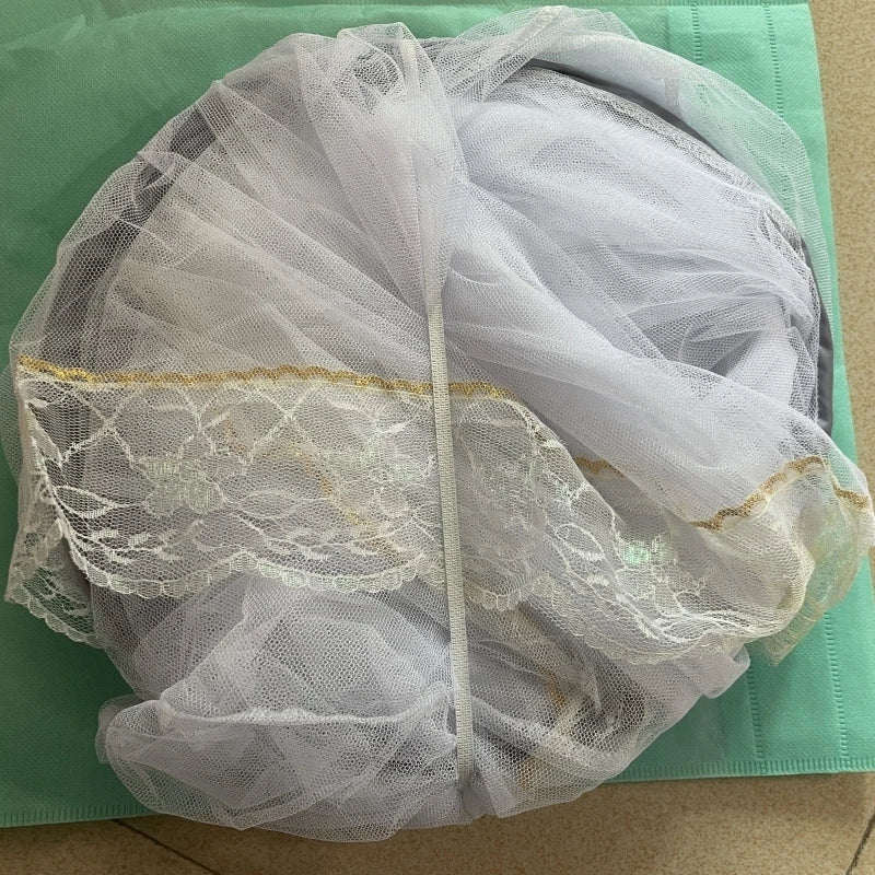 Mosquito Net for Trips Folding Anti Mosquito Insect Net for Head Sleeping Portable Single Mosquito Net for Bed Summer