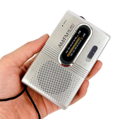 STONEGO Multipurpose Portable AM/FM Mini Radio Universal Stereo Speakers