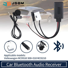 JSBM Wireless Bluetooth For Car Module AUX-in Audio MP3 Music Adapter for VW Premium 6/7 RCD RNS 510 315 310 MFD2 CD/ DVD Skoda