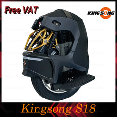 Free VAT KS S18 Original Electric Unicycle 50km/h Air Shock Absorption KS-S18 Black White International Version Without Speed