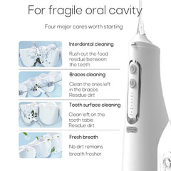 Oral Irrigator USB Rechargeable Water Flosser Portable Dental Water Jet