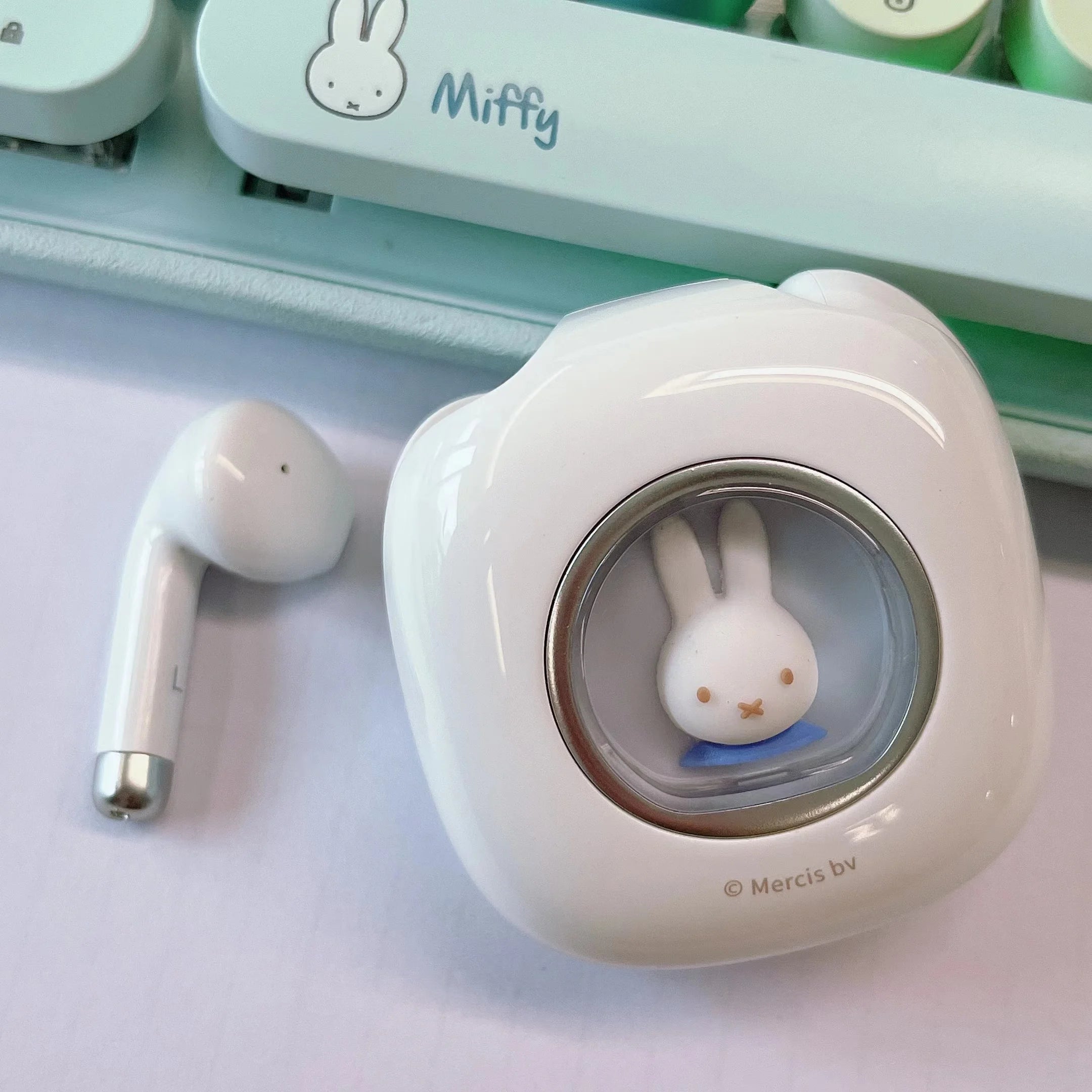 Miffy Bluetooth Wireless EarBuds Headset TWS Bluetooth 5.3 Touch Control Long Standby Earbud