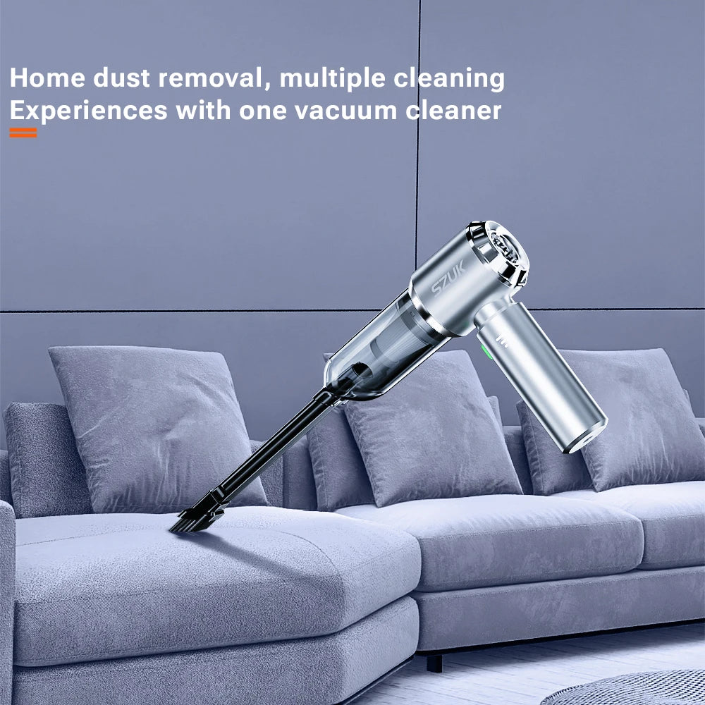 180000PA Mini Car Vacuum Cleaner Powerful Cleaning Machine Handheld for Car Portable Wireless Vacuum Cleaner