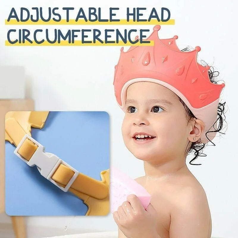 Newest Soft Kids Waterproof Cap Children Bath Shower Cap Crown