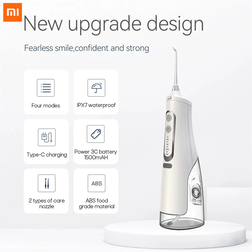 Oral Irrigator USB Rechargeable Water Flosser Portable Dental Water Jet