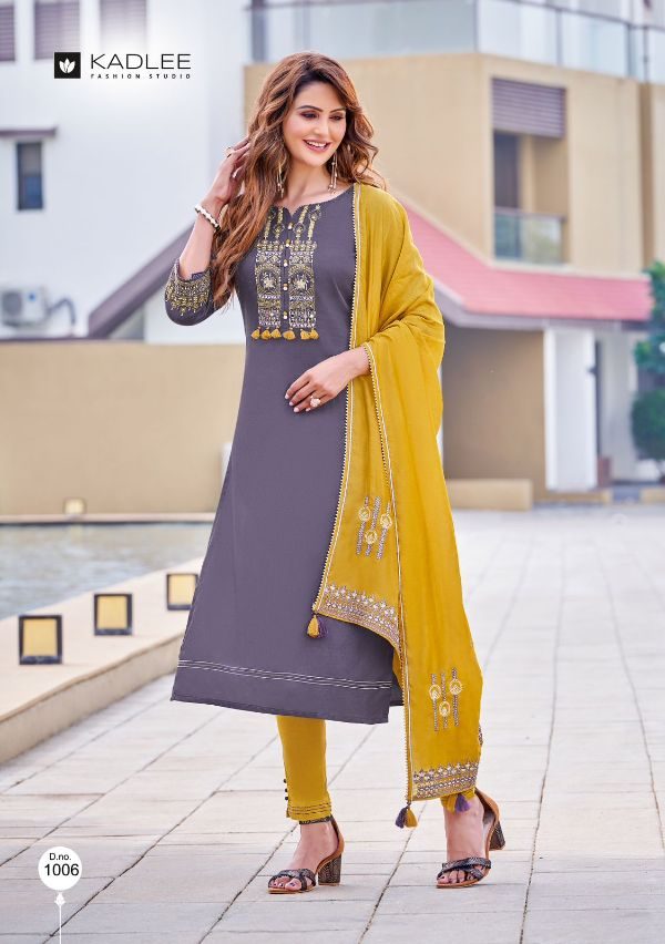 Anupma Viscose Silk With Soft Cotton Inner Straight Viscose Kurti Dupatta