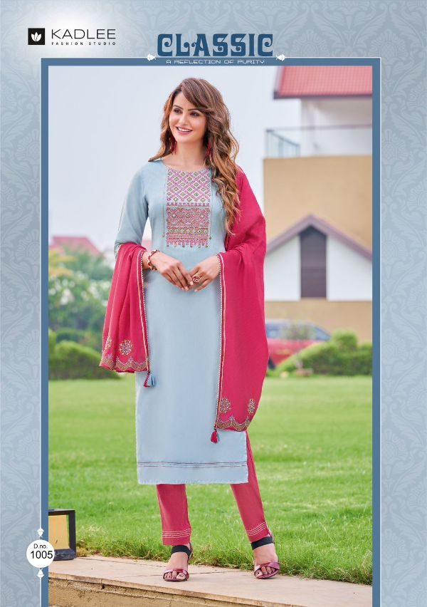 Anupma Viscose Silk With Soft Cotton Inner Straight Viscose Kurti Dupatta