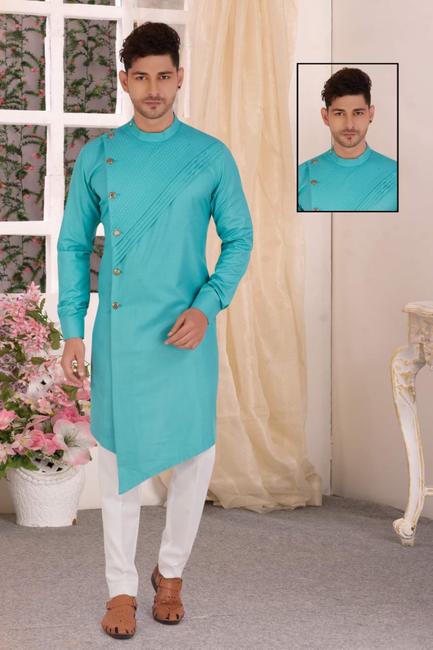 Pattern Cross Buy Online Stylish Rakhi Special Traditional Indian Classy Royal Look Unique Design Mens Cotton Cross Kurta Payjama