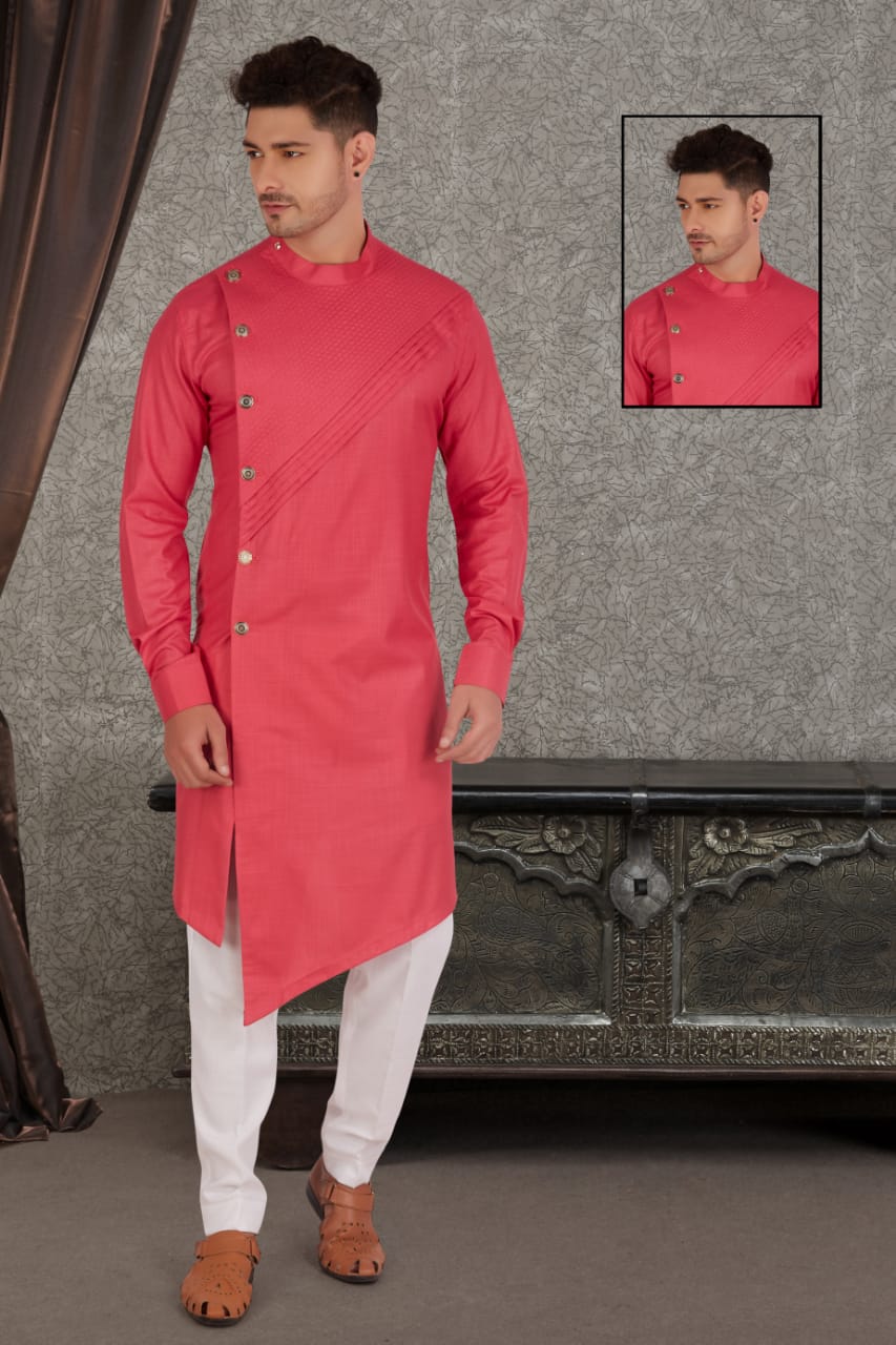 Pattern Cross Buy Online Stylish Rakhi Special Traditional Indian Classy Royal Look Unique Design Mens Cotton Cross Kurta Payjama