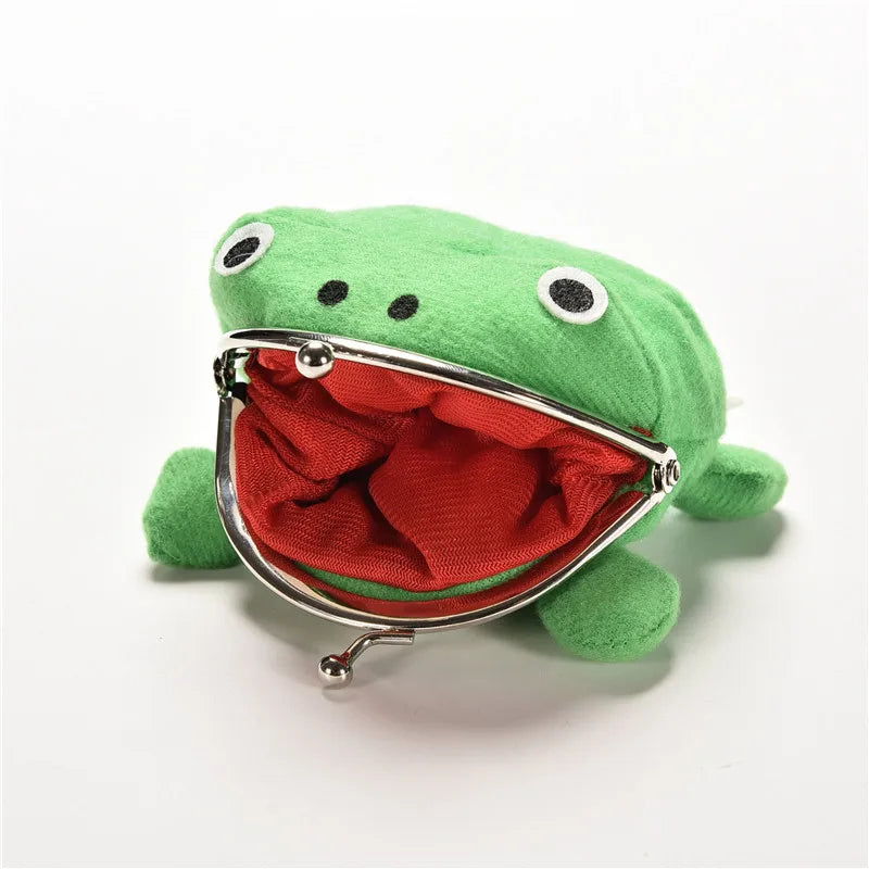 Hotsale Cute Frog Wallet Anime Cartoon Wallet Coin Purse Manga Flannel Wallet Bag Cosplay