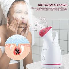 Face Steamer Nano Steam Hot Compress Heating Sprayer Skin Moisturizing Humidifier