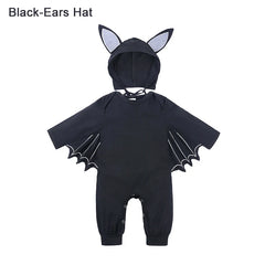 Bat Baby Infant Cotton Rompers Halloween Toddler Kids Adorable Animal Clothes Jumpsuit Hallowmas Costumes With Hat