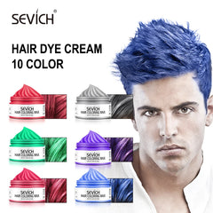 120g Color Hair Wax Styling Hair Dye Clay