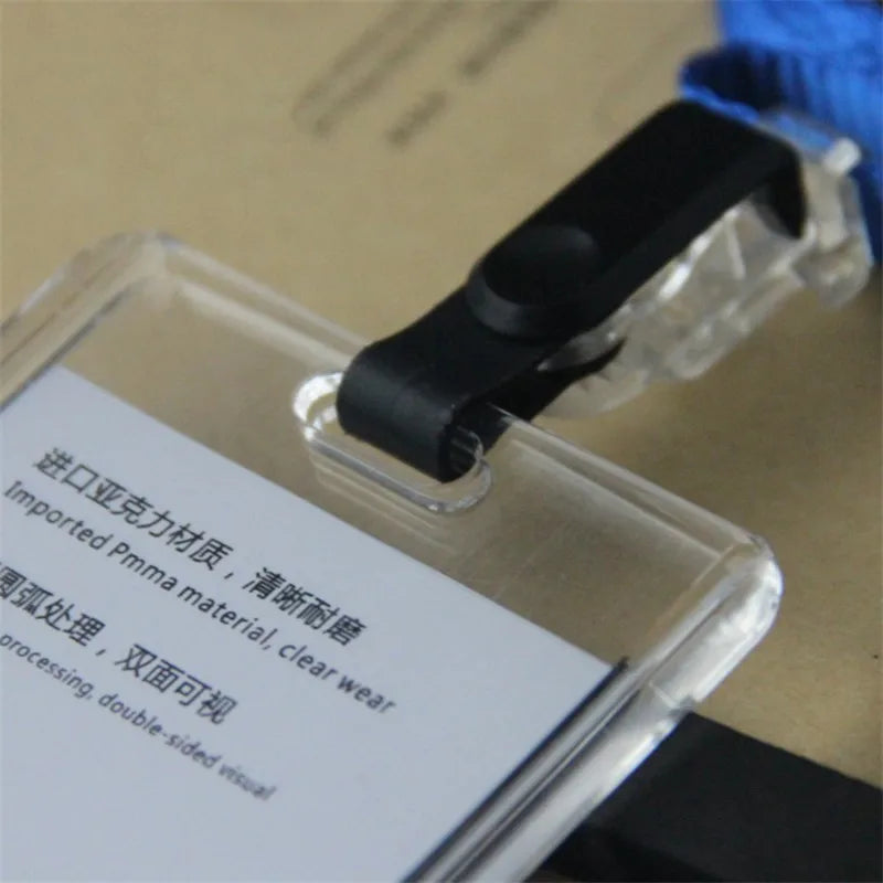 ID Card Holder Keychain Desk Accessories