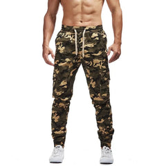 AIMPACT Men's Chino Jogger Pants Casual Fitted Cotton Camo Twill Jogging Trouser