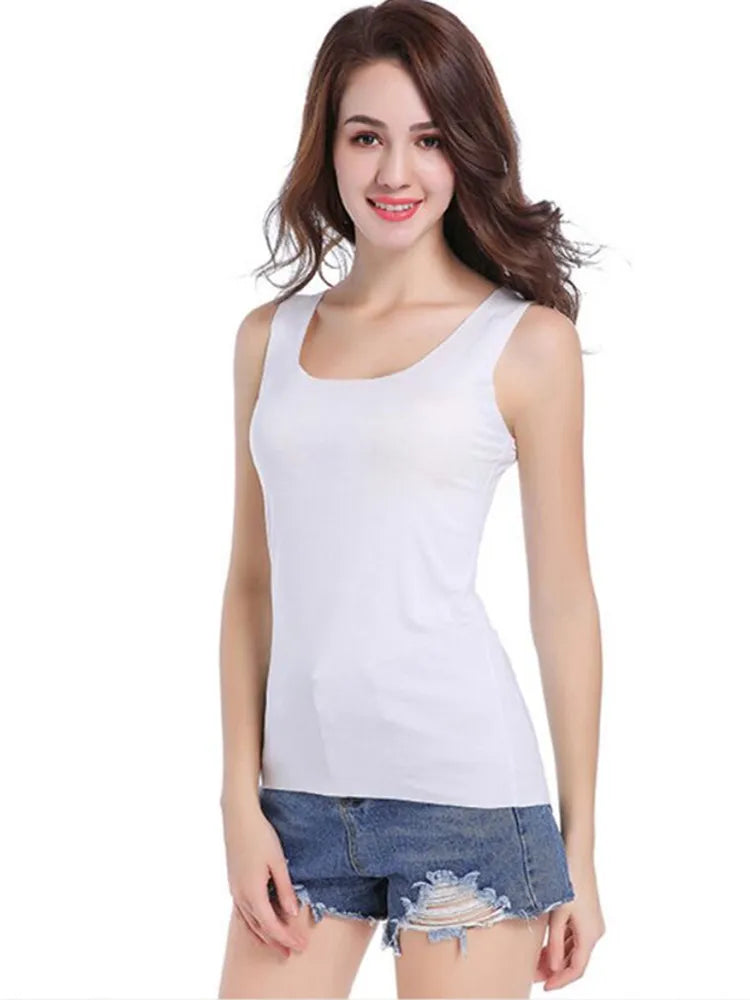 Summer Solid Seamless Women Tank Top