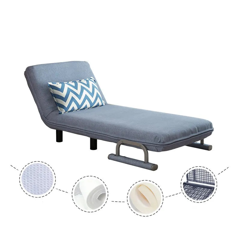 Breathable Lazy Sofas Single Living Room Lounge Chair Bed