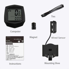 Bike Ride Speedometer Odometer Bicycle Cycling Speed Counter Code Table Bicycle Accessories