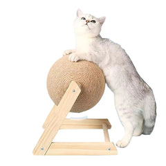 Cat Scratching Ball Toy Kitten Sisal Rope Ball Board Grinding Paws Toys Cats