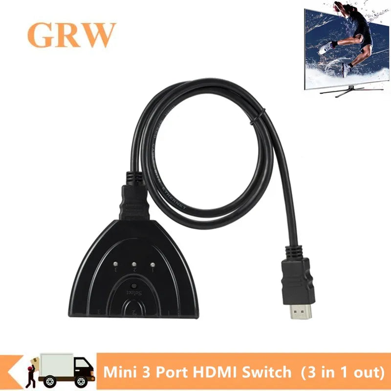 3 Ports HDMI Switch Adapter Mini