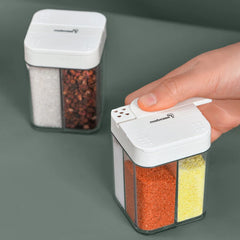 Seasoning Box Four-Divided Transparent Plastic Storage Box