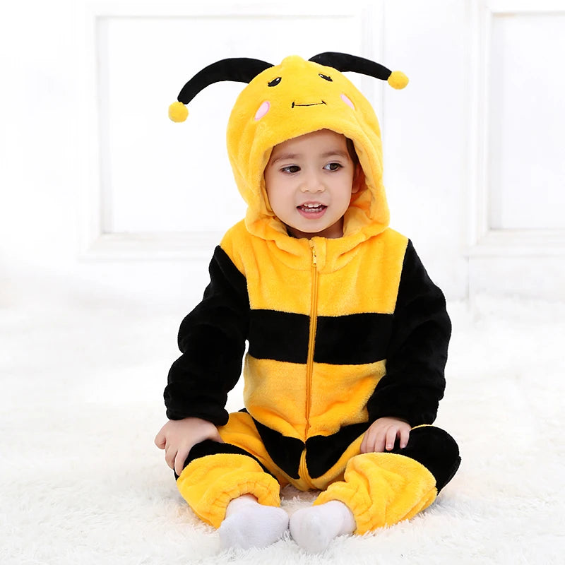 YESKIGU Baby Clothes Romper Pajamas Boy Girl Newborn Baby Jumpsuit Bee Ropa Bebe Infant Onesie Winter Soft  Rompers Outfit