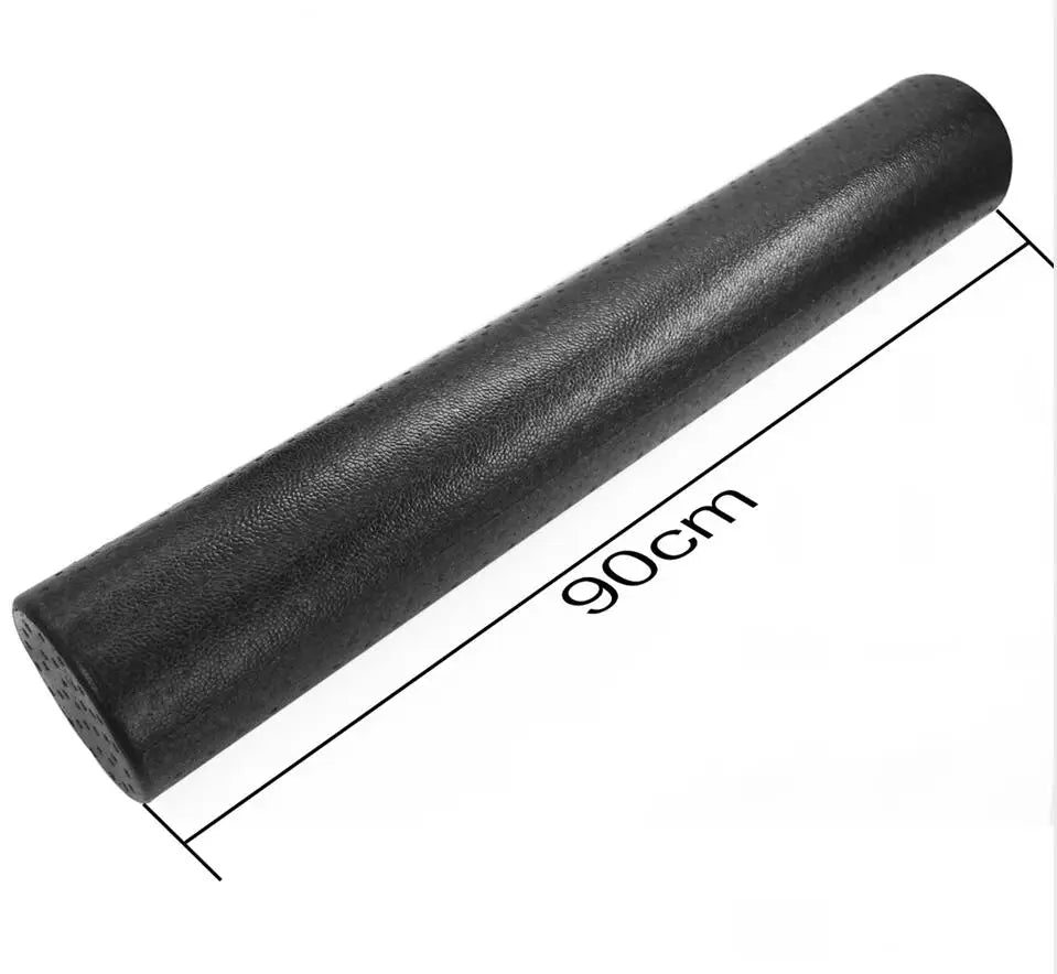 Black Long Massage Yoga Column EPP Extra Firm High Density Foam Roller for Muscle Recovery