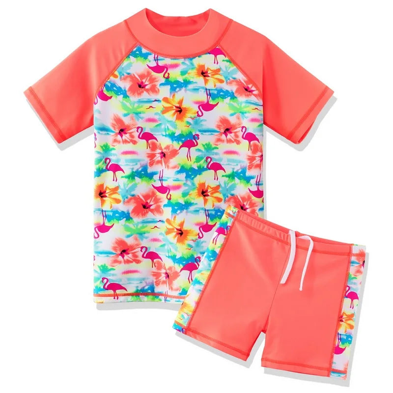 Kids Two Pieces Swimwear Teens Swimsuit