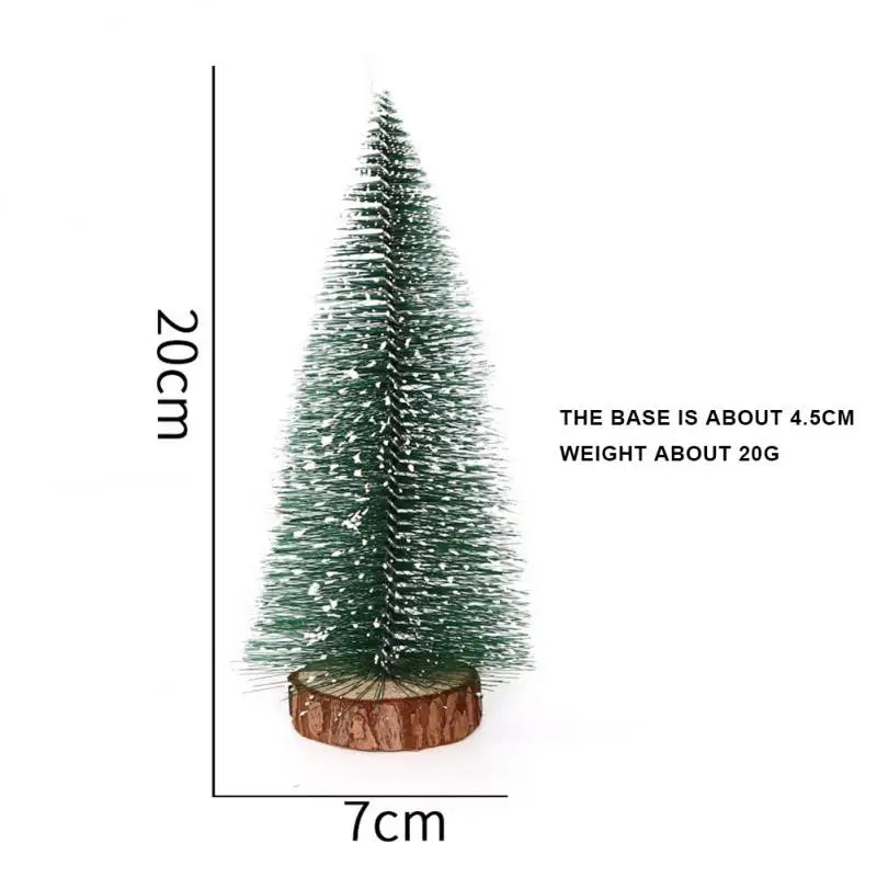 Miniature Christmas Tree Small Artificial Sisal Snow Landscape Architecture Trees For Christmas