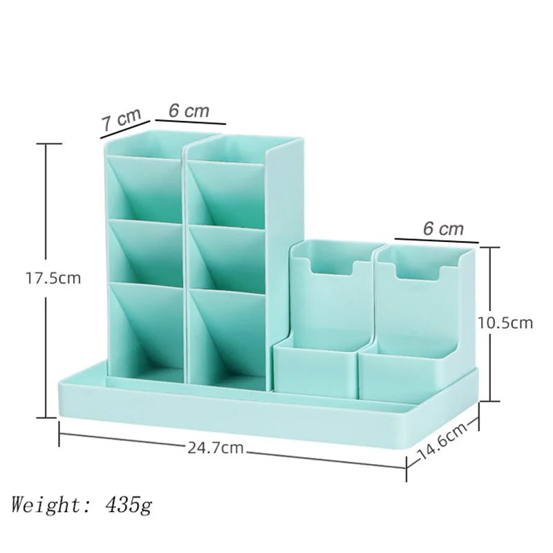 Large Capacity Cute Pen Holder Desk Accessories Pencil Storage Box Desktop Organizer Stand Case School