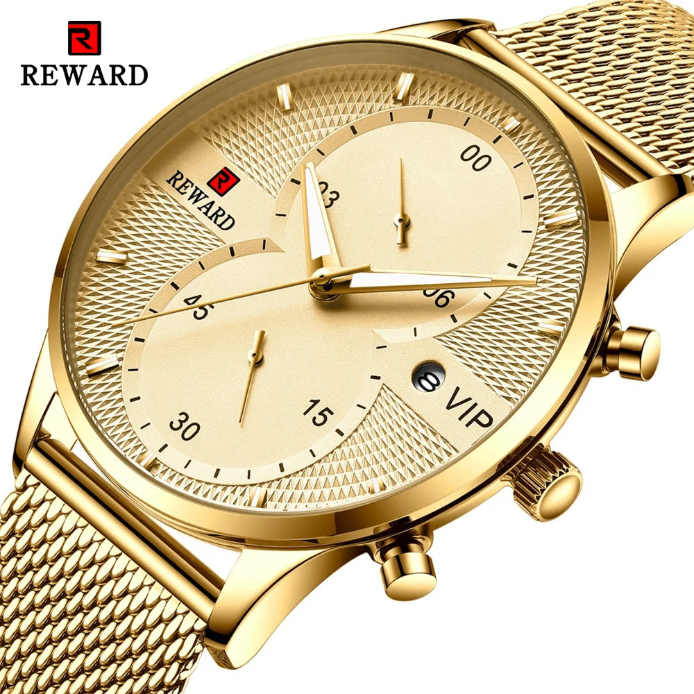 Men s Watches Top Brand Luxury Chronograph Waterproof Quartz Watch