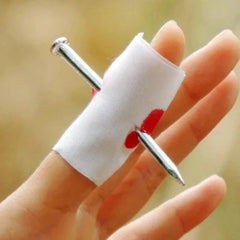 New Prank Joke Toys Fake Nail Through Finger Trick Halloween Kids Children Gags Practical Jokes