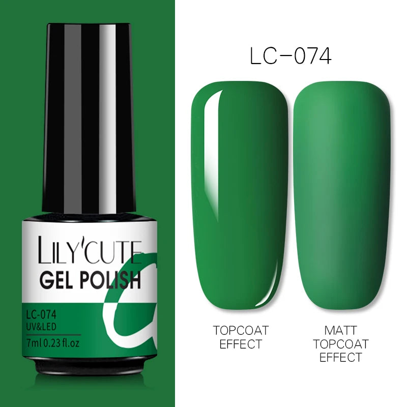 Gel Nail Polish Bright Color Nail Gel Semi Permanent UV Varnish Manicure Soak Off Top Base