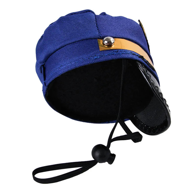 Pet Cat Dog Cap Funny Halloween Pet Product For Photography Cosplay Police Hat