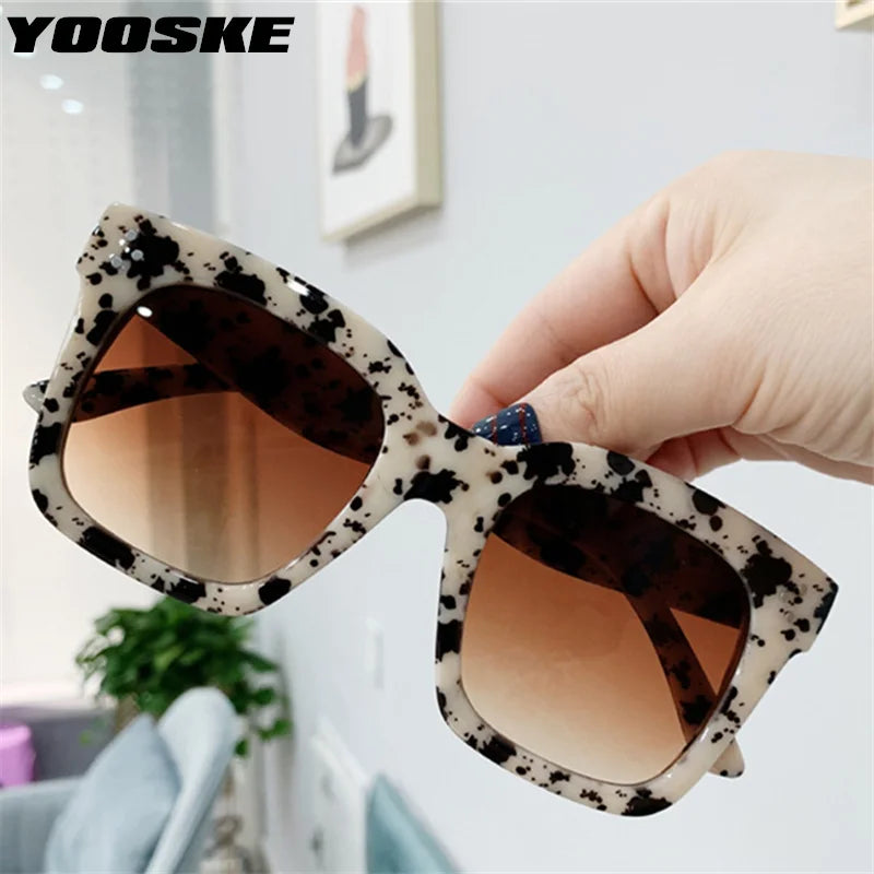 Sunglasses Women Vintage  Design Big Frame Sun Glasses Female Gradient  Fashion Eyewear