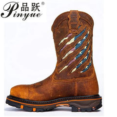 New Classic Denim Boots V-bottom Genuine Goodyear Handicraft Men's Boots