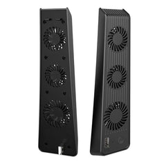 For PS5 Console External Host Cooling Fan Vertical 3 Silent Fan Stand With External USB Port, For Ps5 Game Host Accessories