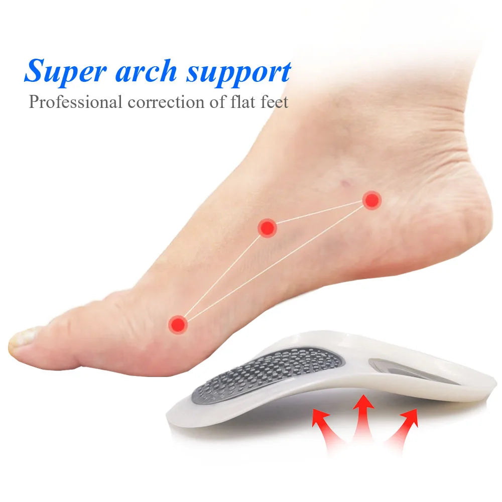 Flatfoot Orthotics Cubitus Varus Orthopedic Insoles Feet Pads Care