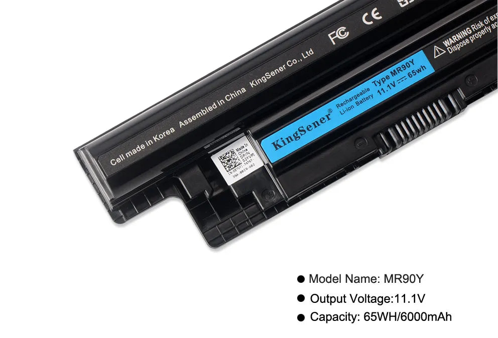 KingSener 6000mAh Korea Cell MR90Y Battery for DELL Inspiron