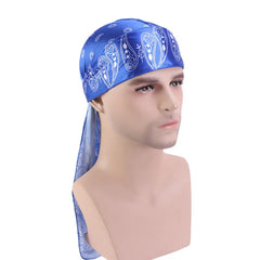 Hair Accessories Silky Durag Bandanas Insect Print Hats For Women Men