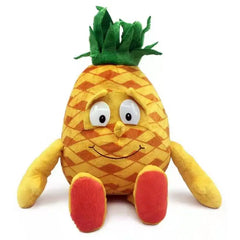 25㎝ Vegetables Fruits Plush Toys Cute Watermelon Garlic Pineapple Banana Soft Stuffed Elf  Plushie Doll for Kids Best Gifts