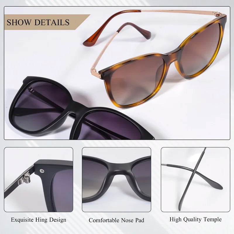 Women's Sunglasses Polarized Classic Anti Glare Driving Sun Glasses