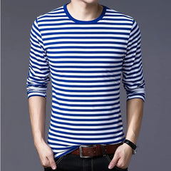 Navy style long-sleeve shirt