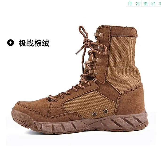 High Quality Outdoor Men's Hiking Shoes Desert High Military Tactical Boots