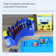 Storage Box Desktop Parts Maintenance Tool Organizer For Mobile Phone Repair Screwdriver/Tweezers Storage